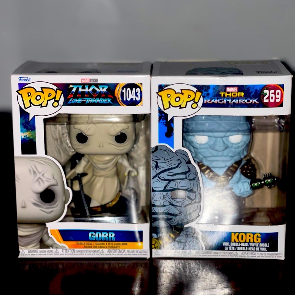 Funko Pop 2x lot Gorr  && Korg